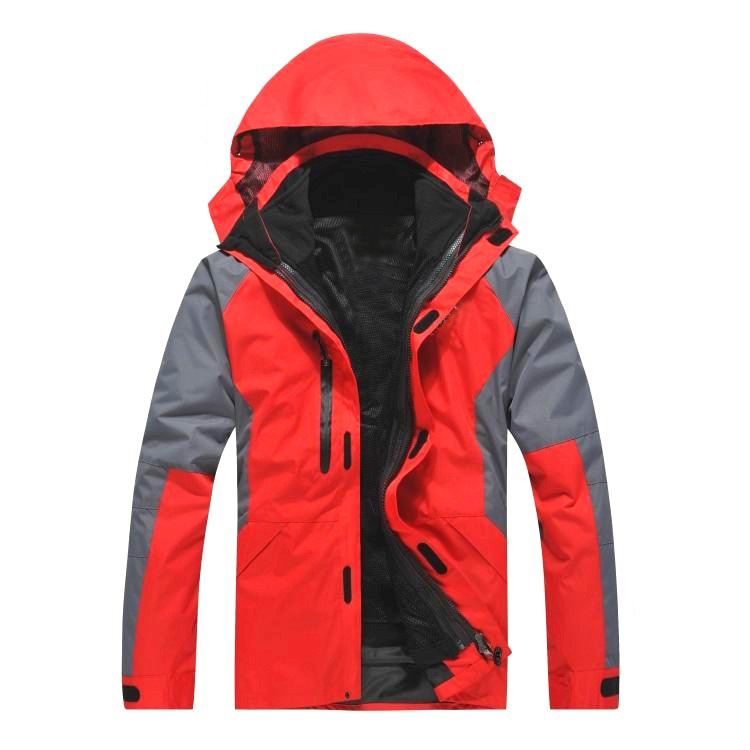 戶(hù)外三合一空白光板登山?jīng)_鋒衣防寒服 訂做工衣 可印LOGO